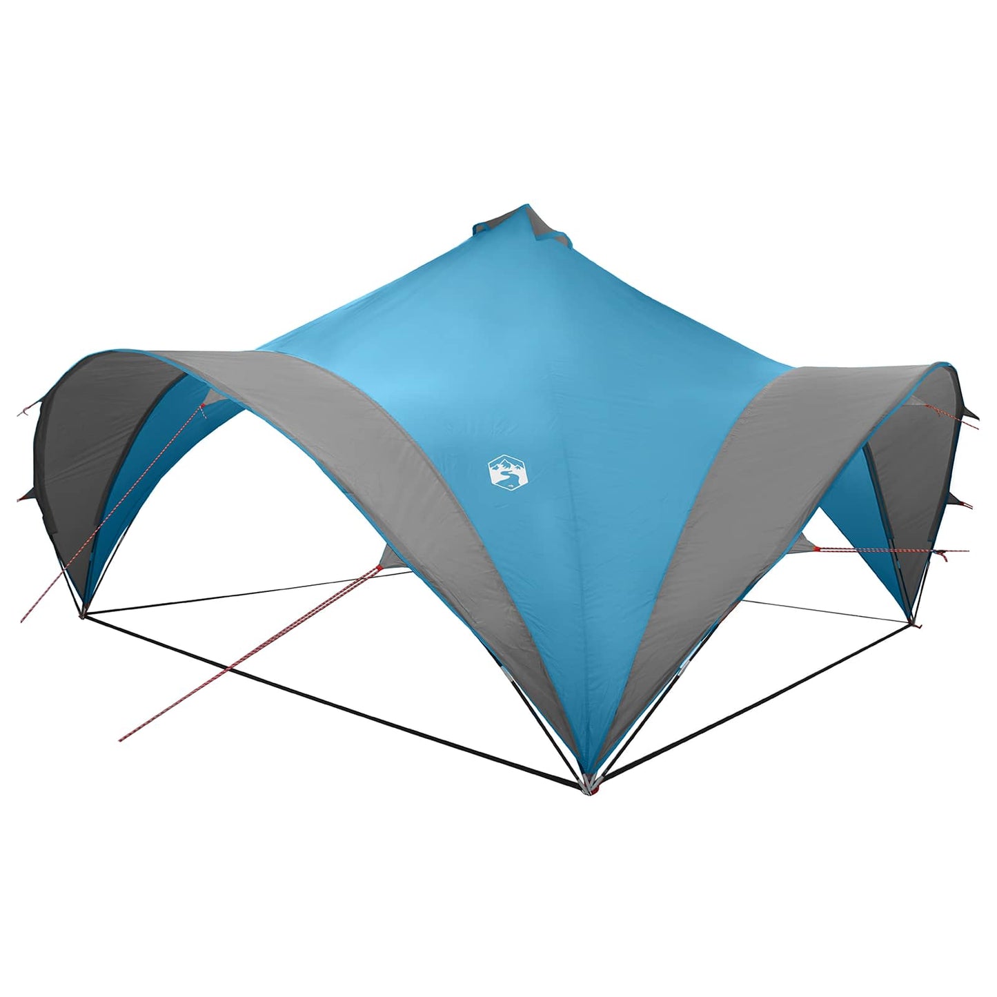 Partytent met dak Blauw 500 x 500 x 350 cm Polyester en staal is nu te koop bij PeponiXL, paradijselijk wonen!