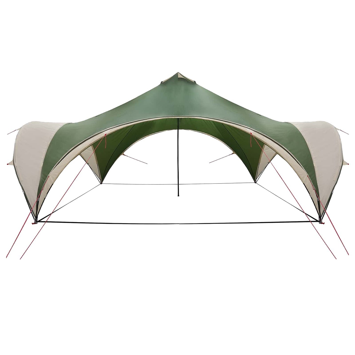 Partytent met dak Groen 400 x 400 x 320 cm Polyester en staal is nu te koop bij PeponiXL, paradijselijk wonen!