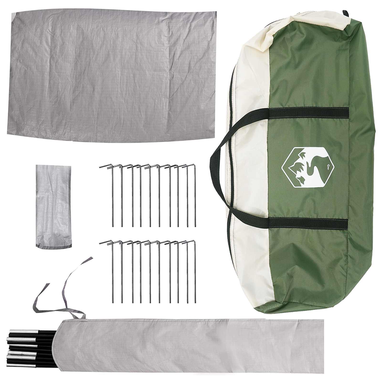 Tipi Tent met dak Groen 18-Persoon Polyester en staal is nu te koop bij PeponiXL, paradijselijk wonen!