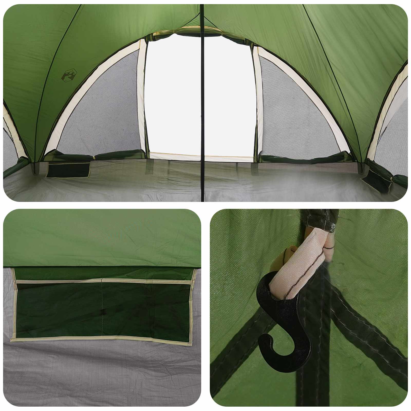 Tipi Tent met dak Groen 18-Persoon Polyester en staal is nu te koop bij PeponiXL, paradijselijk wonen!
