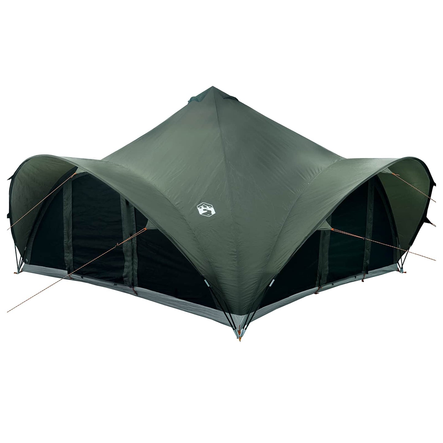 Tipi Tent met dak Leger groen 18-Persoon Polyester en staal