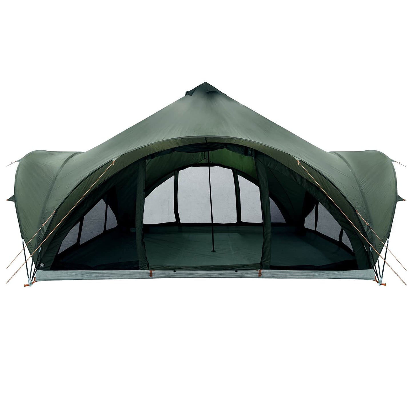 Tipi Tent met dak Leger groen 18-Persoon Polyester en staal