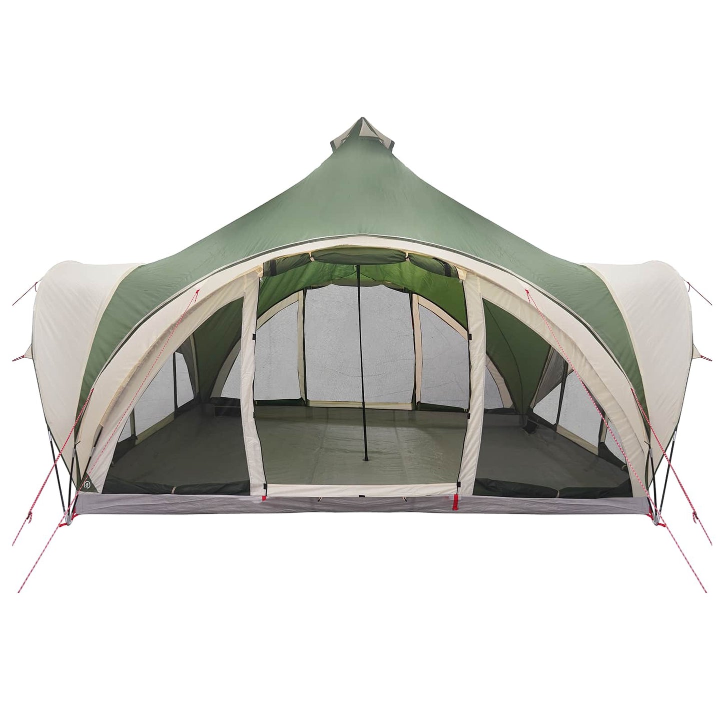 Tipi Tent met dak Groen 6-persoons Polyester en staal