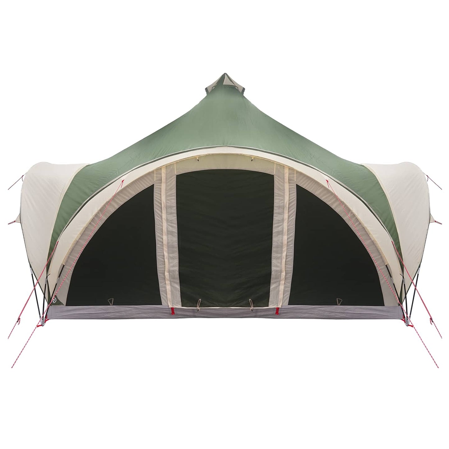 Tipi Tent met dak Groen 6-persoons Polyester en staal