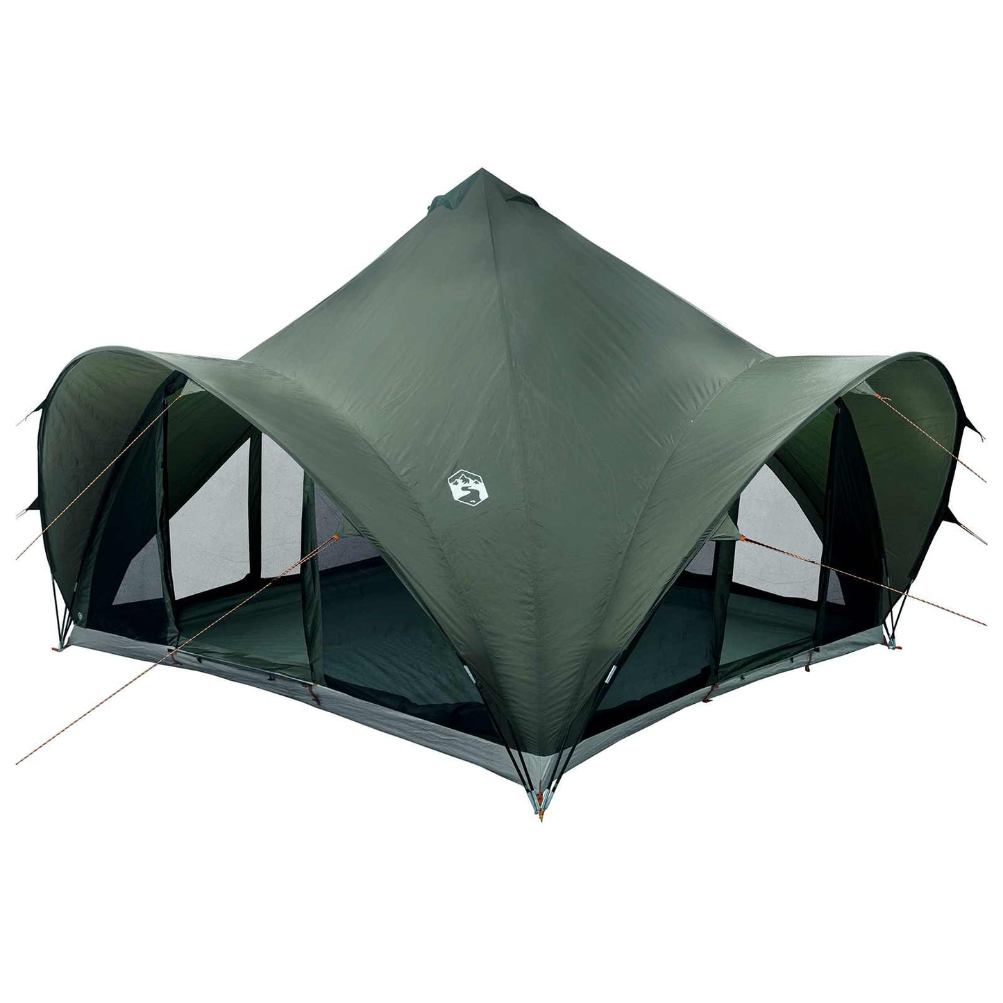 Tipi Tent met dak Leger groen 6-persoons Polyester en staal