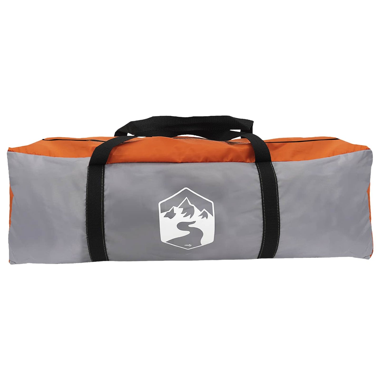 Kamperen tent met dak Grijs en Oranje 335 x 275 x 180 cm