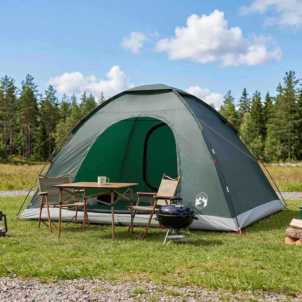 Kamperen tent met dak Legergroen 335 x 275 x 180 cm