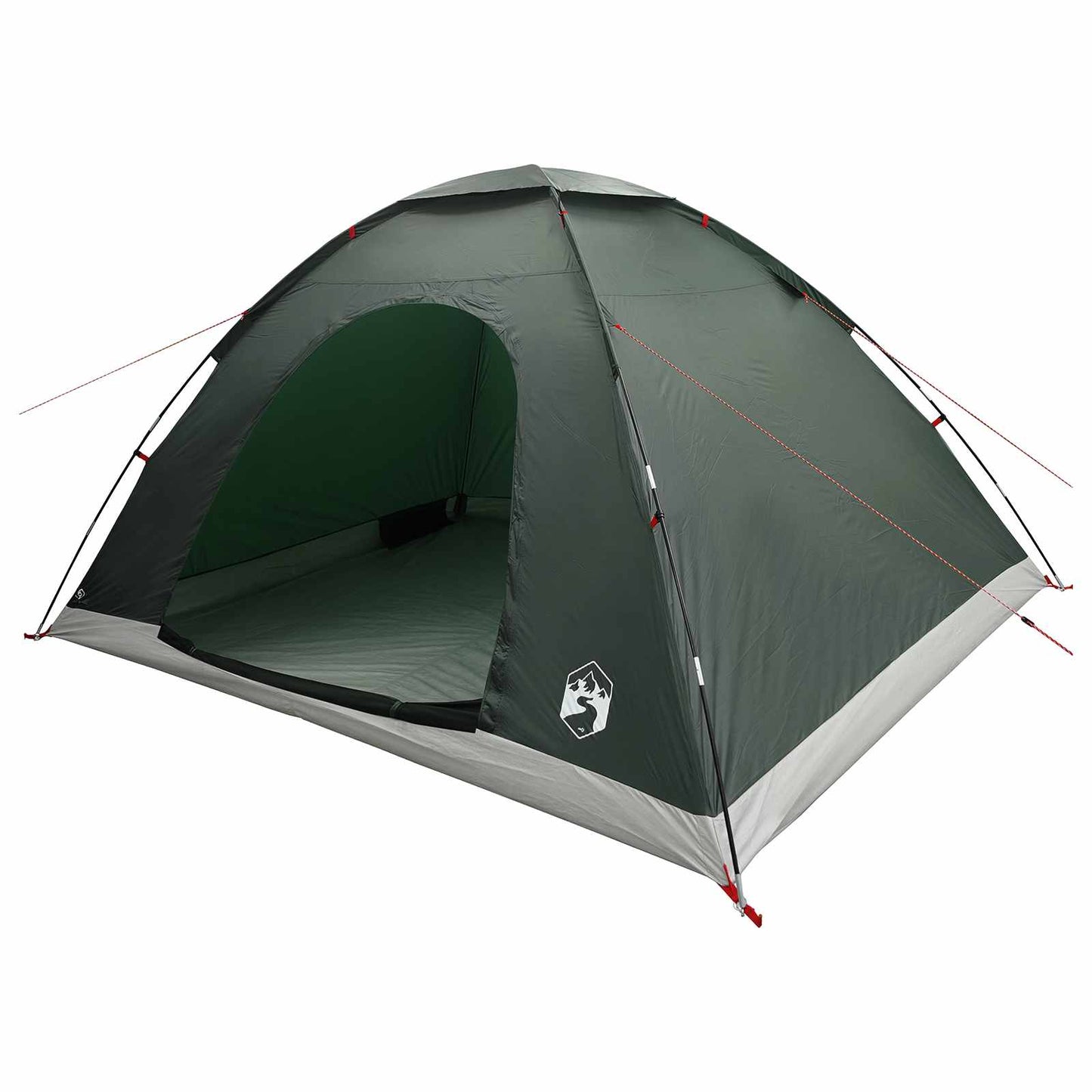 Kamperen tent met dak Legergroen 335 x 275 x 180 cm