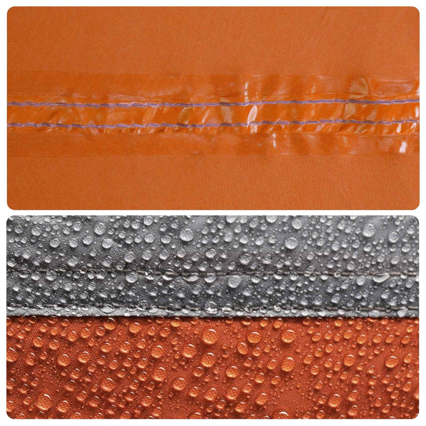 Kamperen tent Grijs en Oranje 2-persoons Polyester en staal