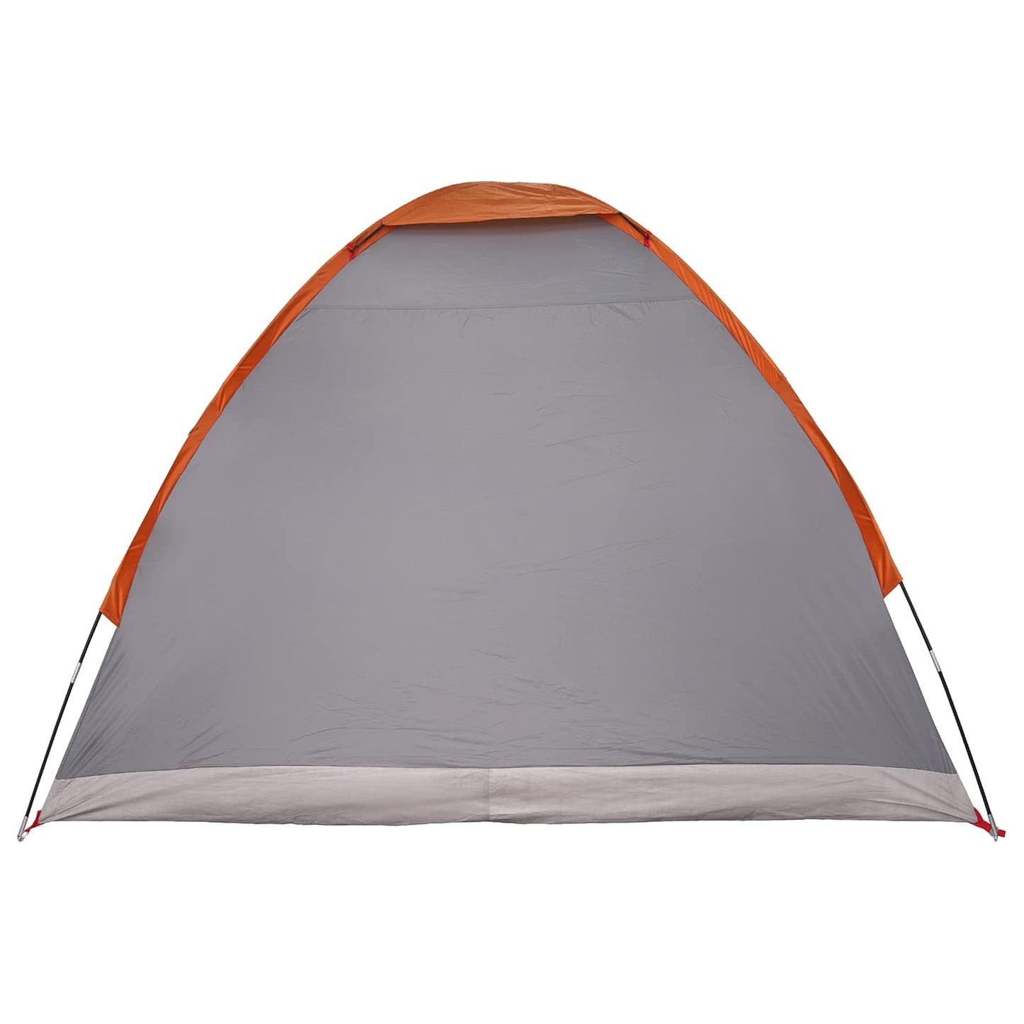 Kamperen tent Grijs en Oranje 2-persoons Polyester en staal