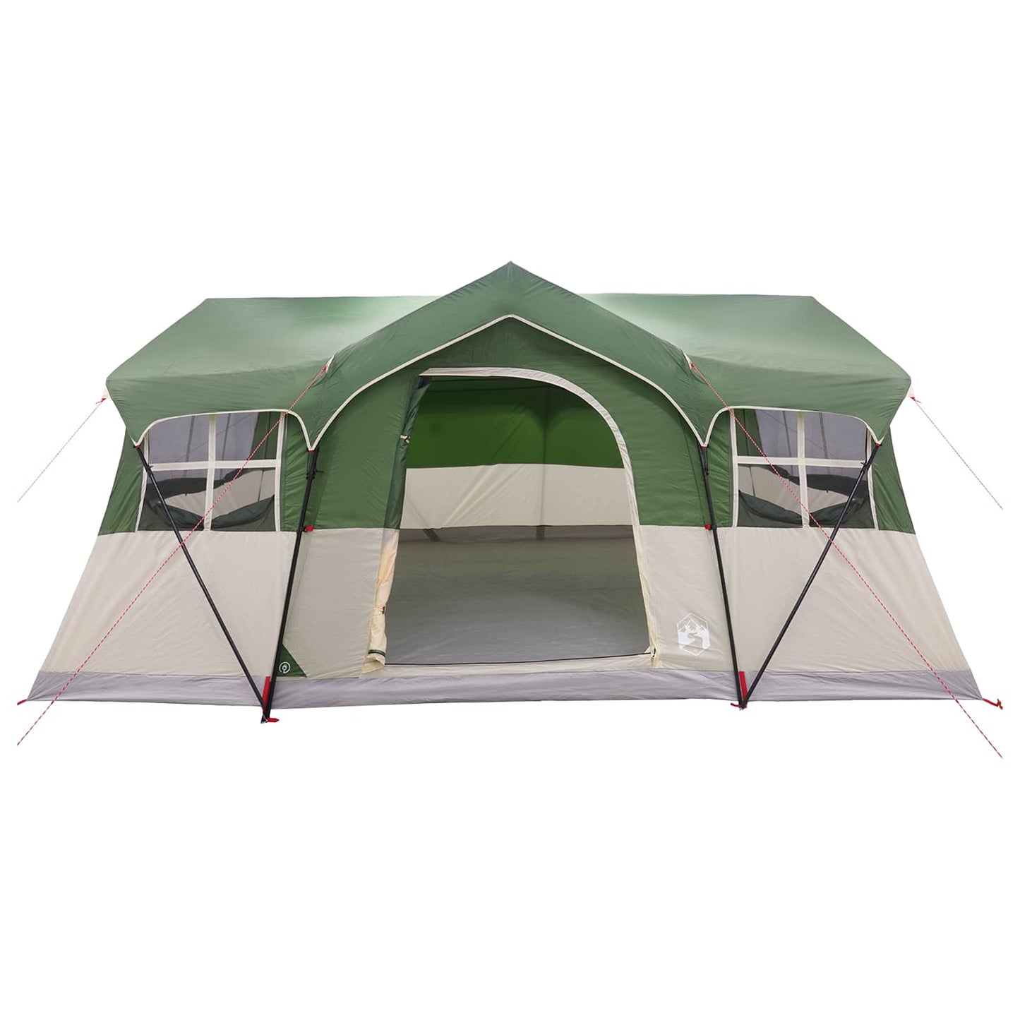Gezinstent met dak Groen 487 x 340 x 216 cm Polyester en staal is nu te koop bij PeponiXL, paradijselijk wonen!