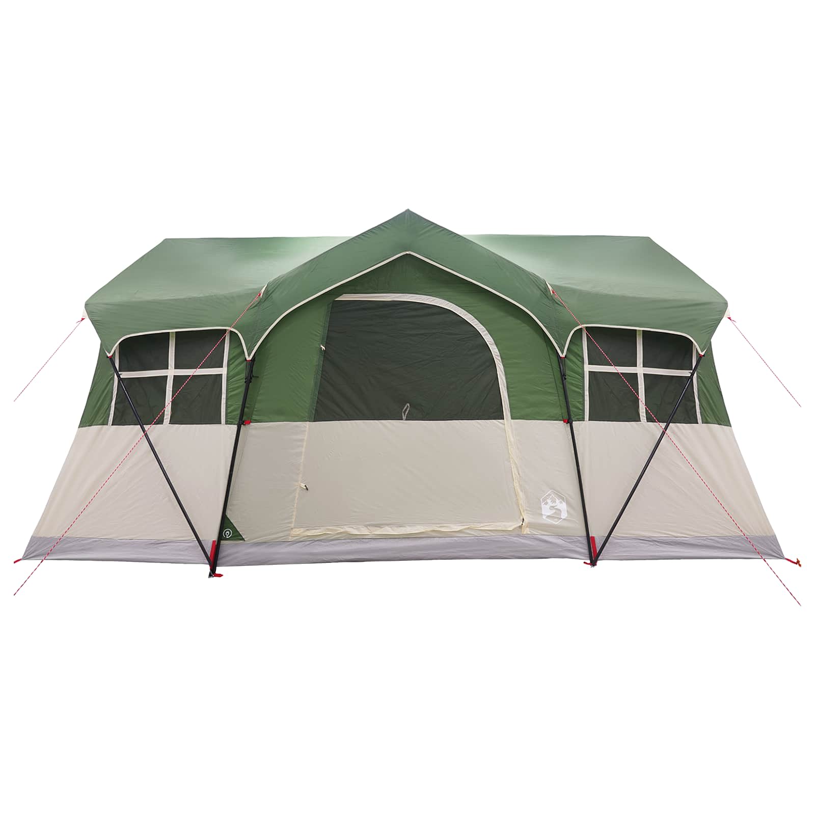 Gezinstent met dak Groen 487 x 340 x 216 cm Polyester en staal is nu te koop bij PeponiXL, paradijselijk wonen!