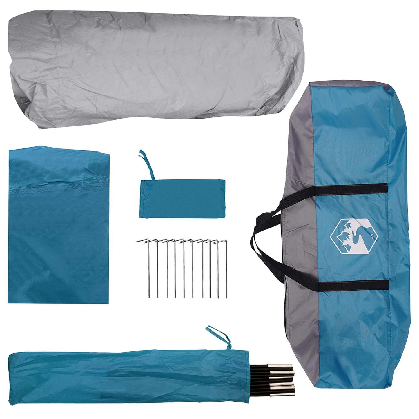 Directe Tent Blauw 305 x 275 x 190 cm Polyester en staal is nu te koop bij PeponiXL, paradijselijk wonen!