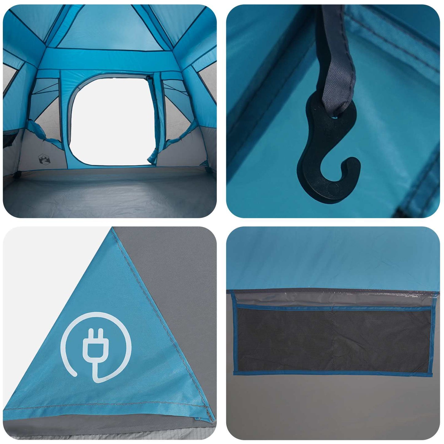 Directe Tent Blauw 305 x 275 x 190 cm Polyester en staal is nu te koop bij PeponiXL, paradijselijk wonen!
