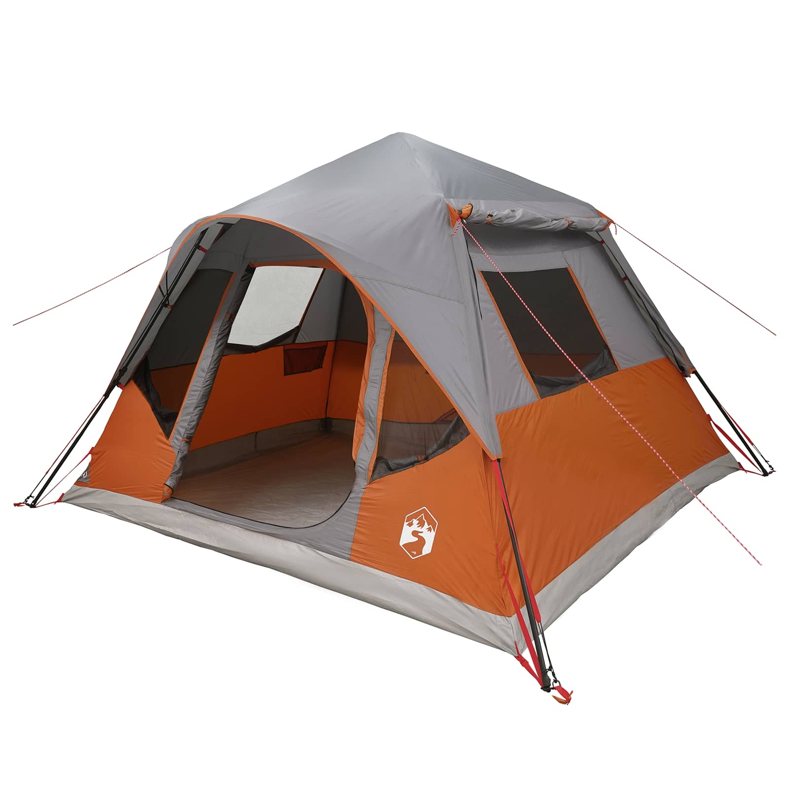 Directe Tent met dak Grijs en Oranje 305 x 275 x 190 cm is nu te koop bij PeponiXL, paradijselijk wonen!