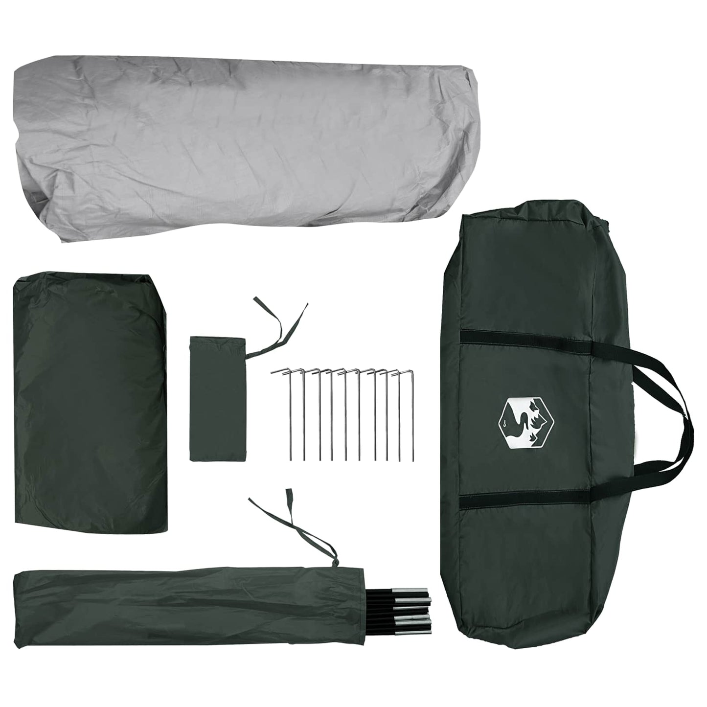 Directe Tent Legergroen 305 x 275 x 190 cm Polyester en staal is nu te koop bij PeponiXL, paradijselijk wonen!
