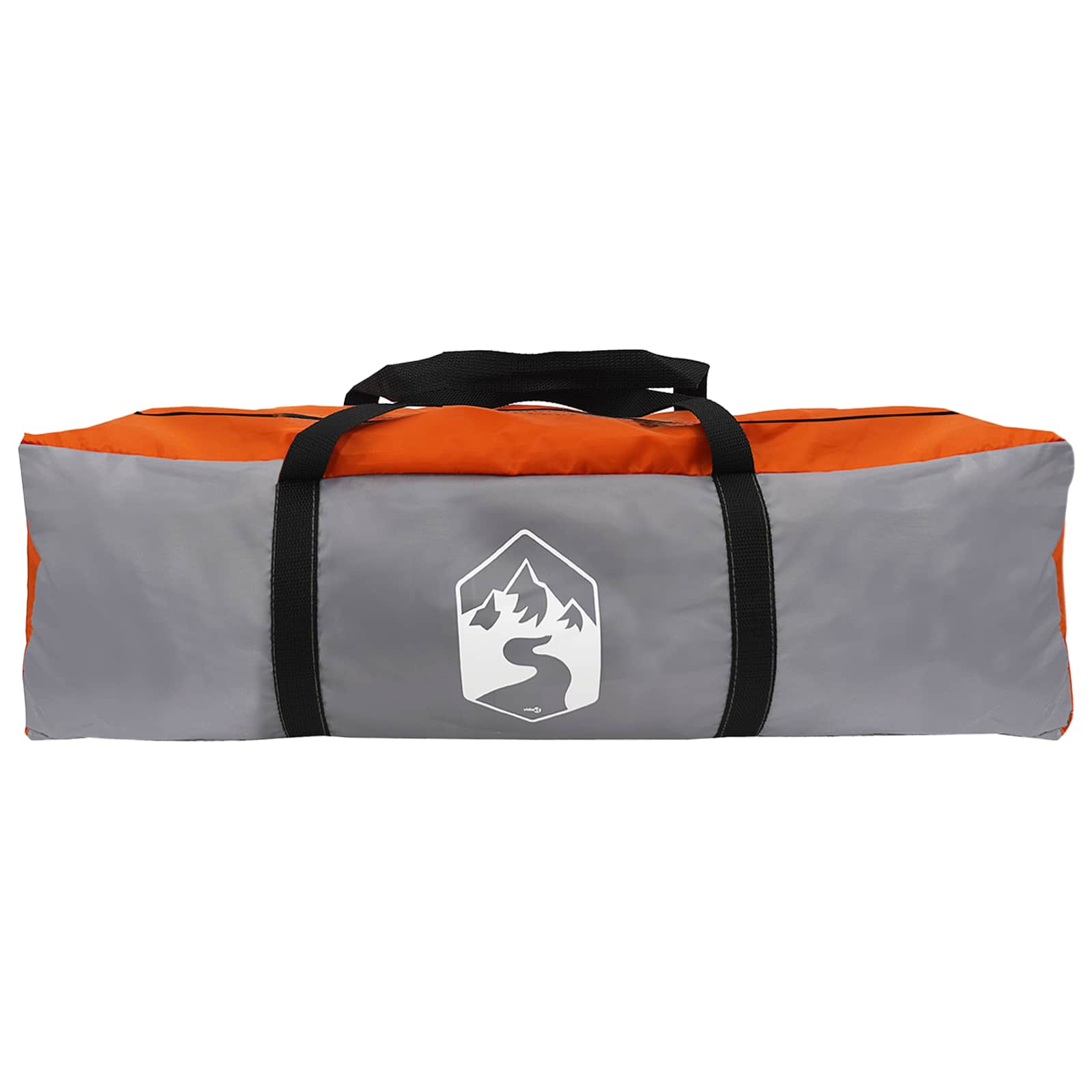 Directe Tent met dak Grijs en Oranje 365 x 380 x 200 cm is nu te koop bij PeponiXL, paradijselijk wonen!
