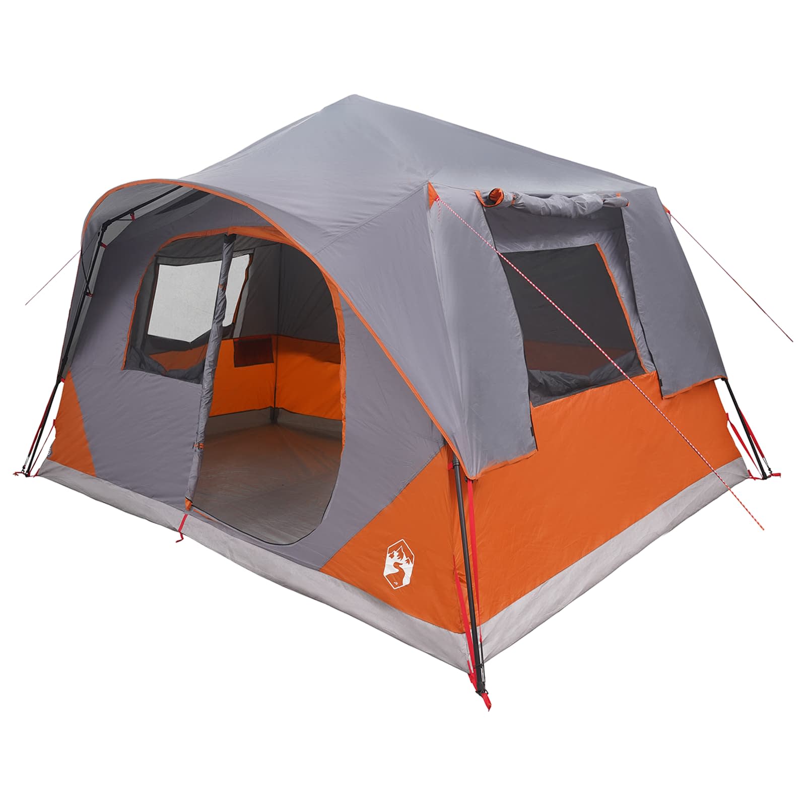 Directe Tent met dak Grijs en Oranje 365 x 380 x 200 cm is nu te koop bij PeponiXL, paradijselijk wonen!