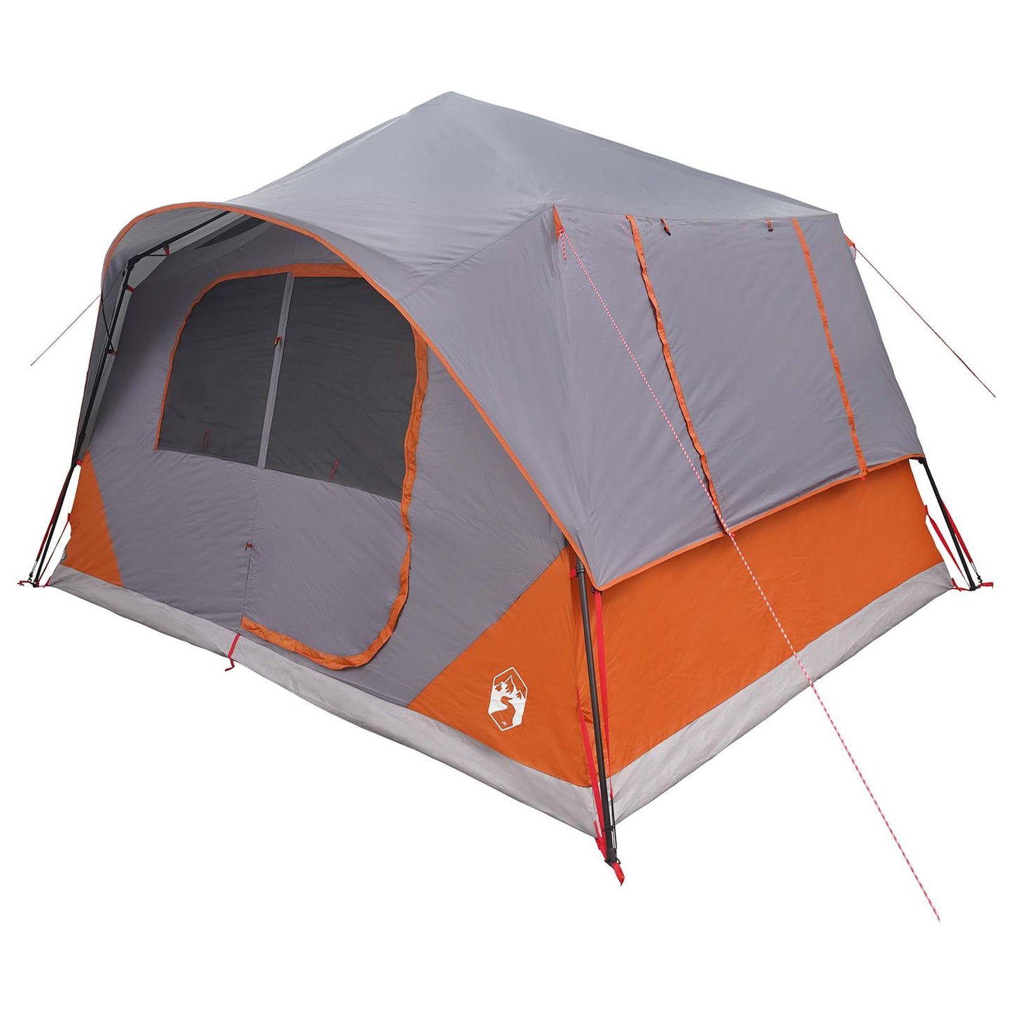 Directe Tent met dak Grijs en Oranje 365 x 380 x 200 cm is nu te koop bij PeponiXL, paradijselijk wonen!