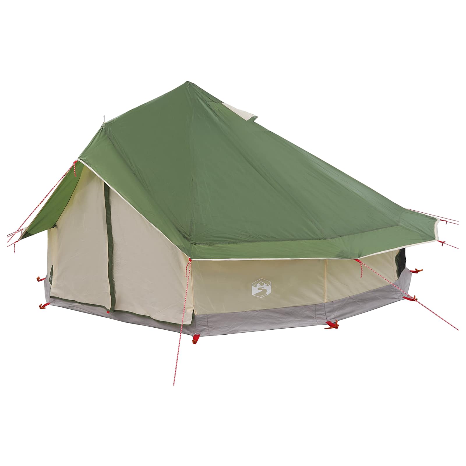 Tipi Tent met dak Groen 700 x 700 x 395 cm Polyester en staal is nu te koop bij PeponiXL, paradijselijk wonen!