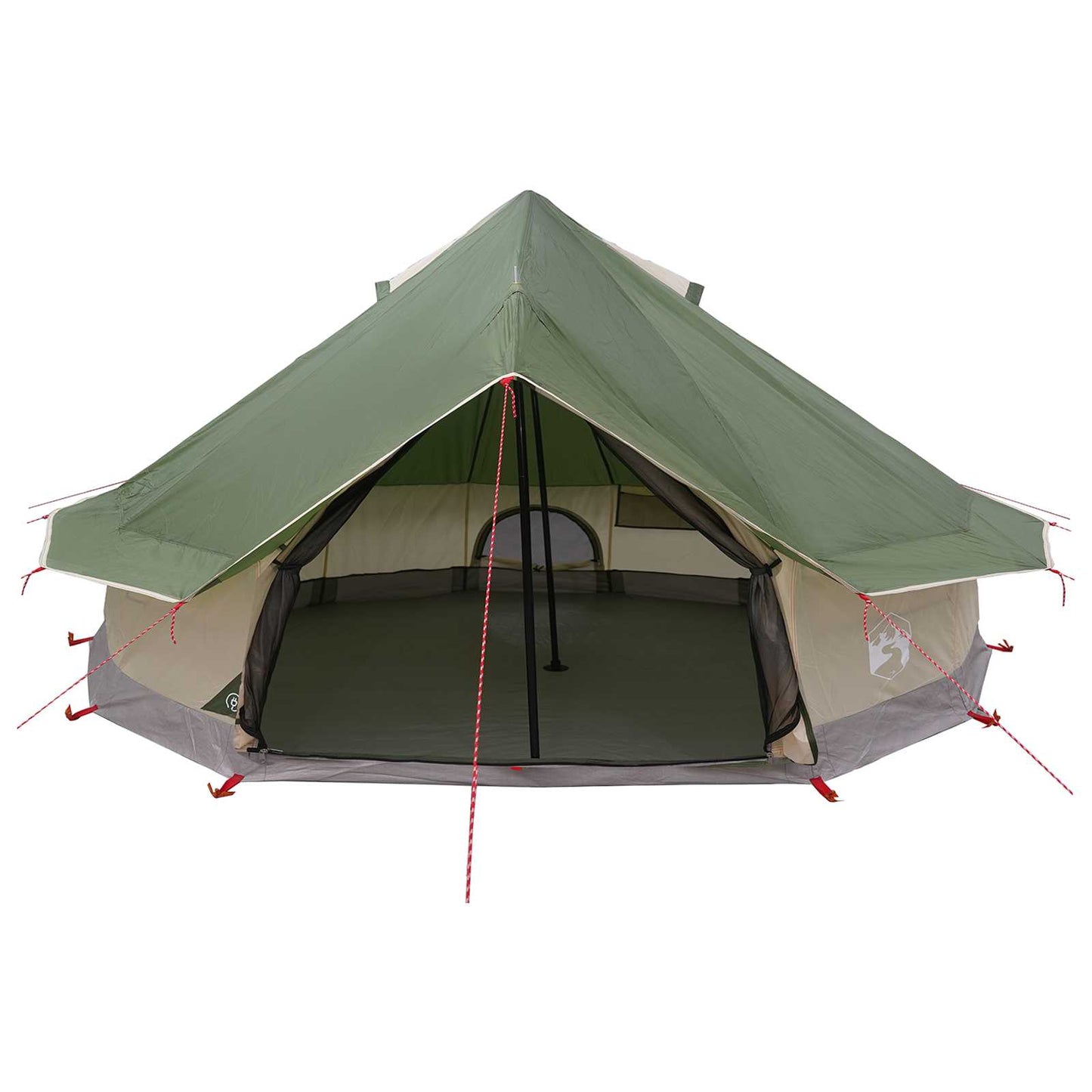 Tipi Tent met dak Groen 700 x 700 x 395 cm Polyester en staal is nu te koop bij PeponiXL, paradijselijk wonen!