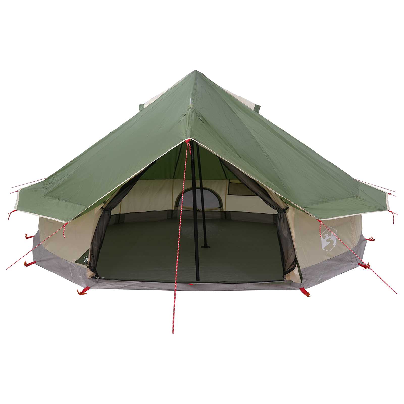 Tipi Tent met dak Groen 700 x 700 x 395 cm Polyester en staal is nu te koop bij PeponiXL, paradijselijk wonen!