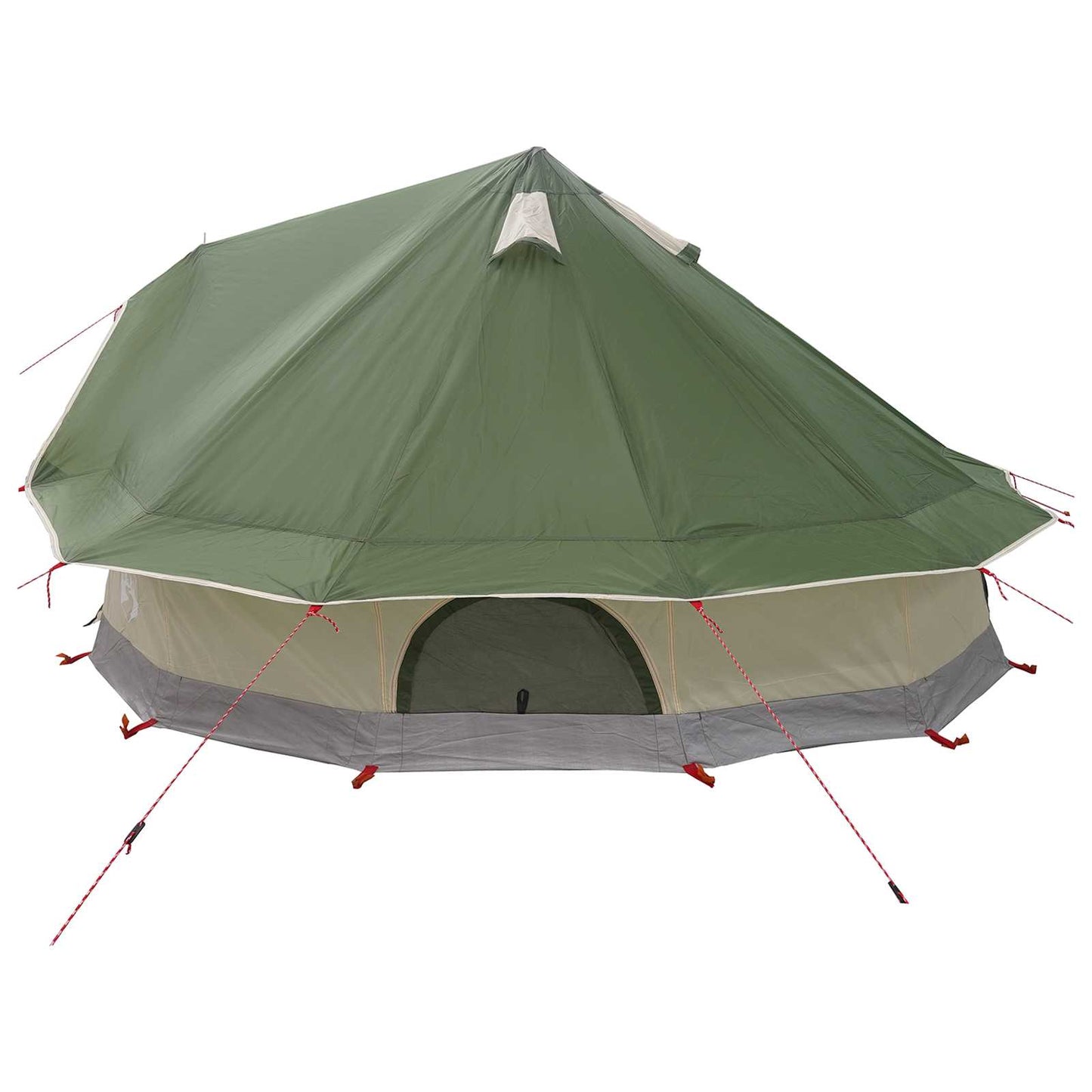 Tipi Tent met dak Groen 700 x 700 x 395 cm Polyester en staal is nu te koop bij PeponiXL, paradijselijk wonen!