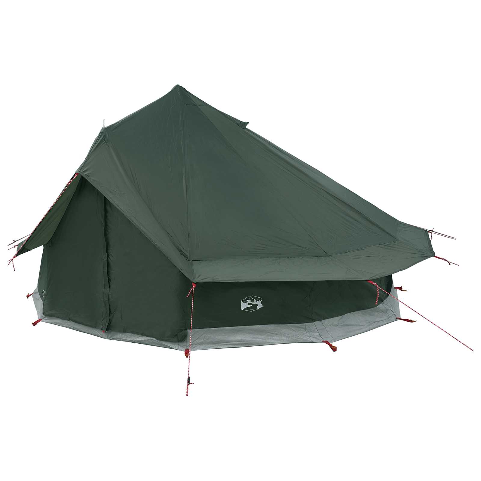 Tipi Tent Legergroen 700 x 700 x 395 cm Polyester en staal is nu te koop bij PeponiXL, paradijselijk wonen!