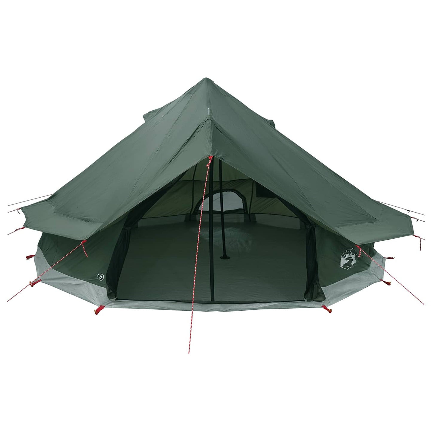 Tipi Tent Legergroen 700 x 700 x 395 cm Polyester en staal is nu te koop bij PeponiXL, paradijselijk wonen!