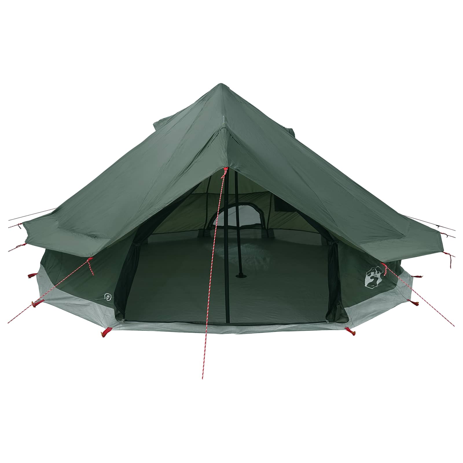 Tipi Tent Legergroen 700 x 700 x 395 cm Polyester en staal is nu te koop bij PeponiXL, paradijselijk wonen!