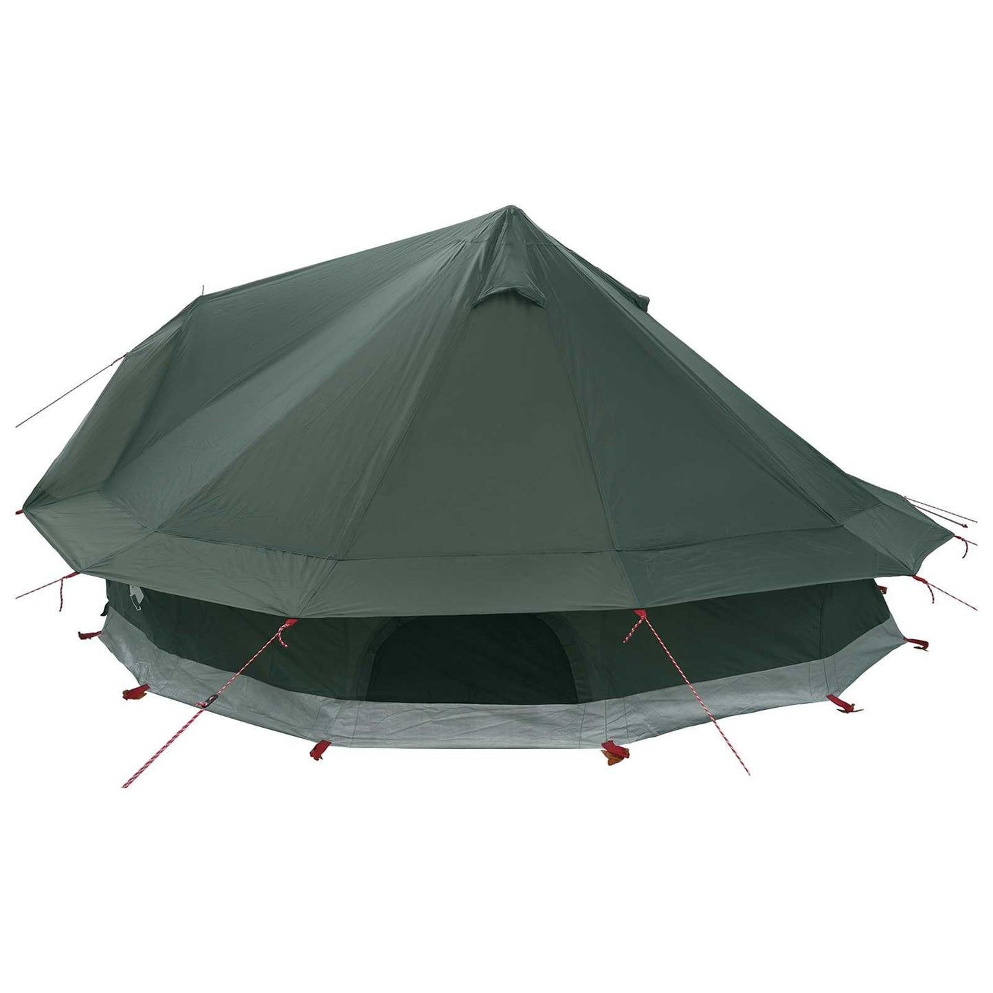 Tipi Tent Legergroen 700 x 700 x 395 cm Polyester en staal is nu te koop bij PeponiXL, paradijselijk wonen!
