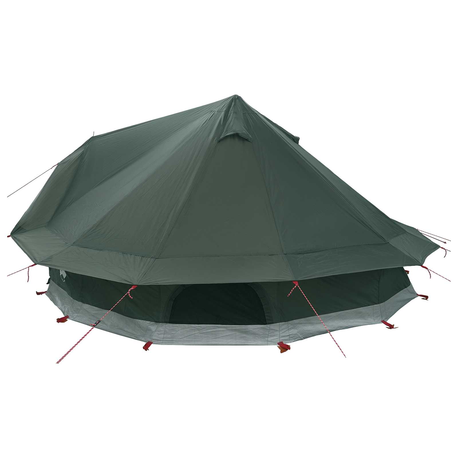 Tipi Tent Legergroen 700 x 700 x 395 cm Polyester en staal is nu te koop bij PeponiXL, paradijselijk wonen!
