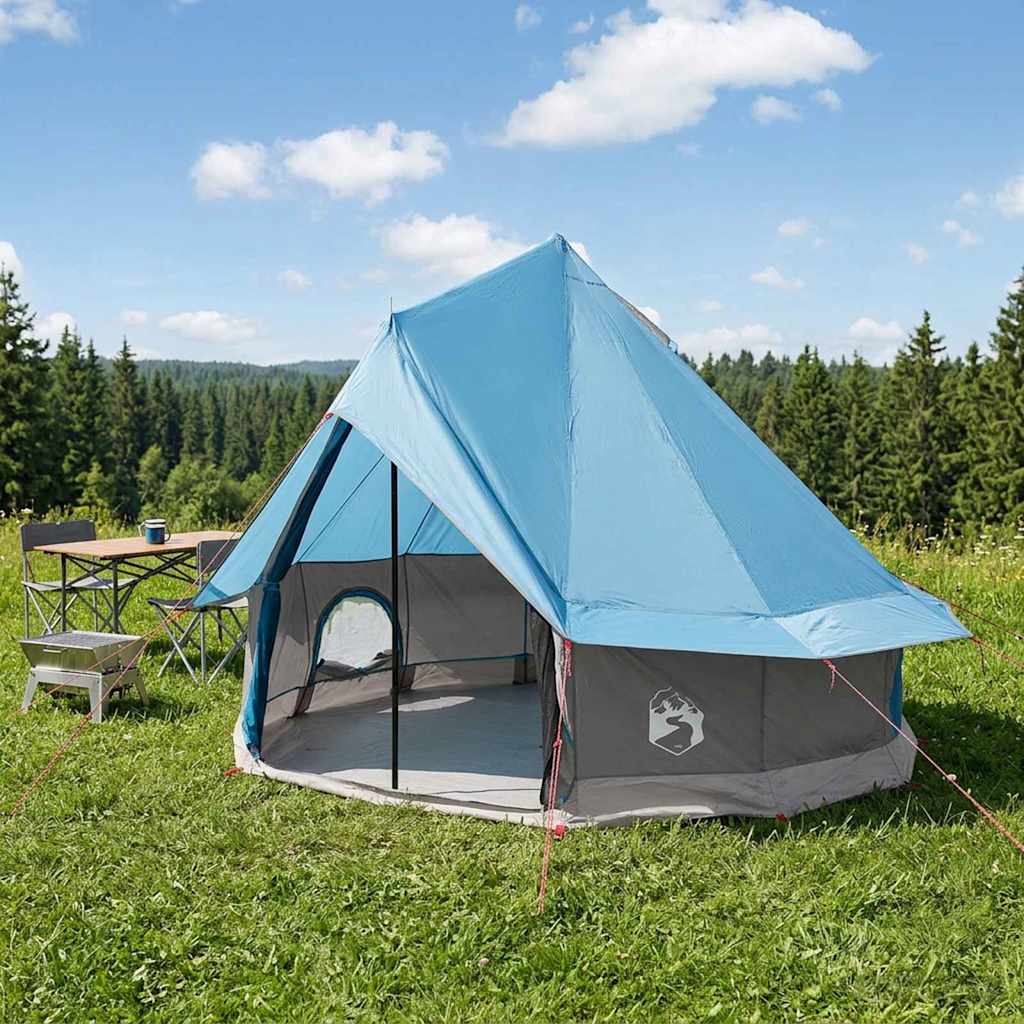 Tipi Tent met dak Blauw 250 x 250 cm Polyester en staal is nu te koop bij PeponiXL, paradijselijk wonen!