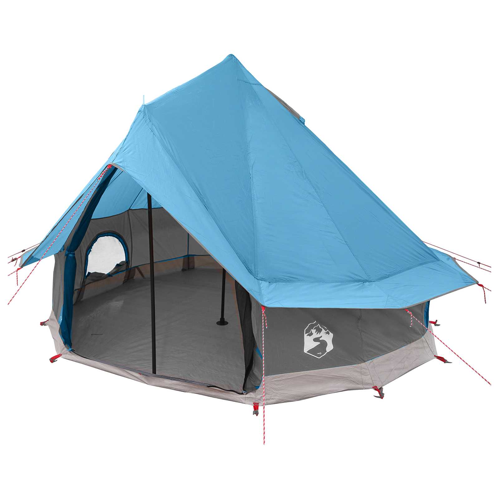 Tipi Tent met dak Blauw 250 x 250 cm Polyester en staal is nu te koop bij PeponiXL, paradijselijk wonen!