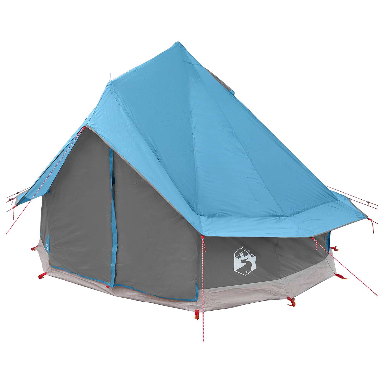 Tipi Tent met dak Blauw 250 x 250 cm Polyester en staal is nu te koop bij PeponiXL, paradijselijk wonen!