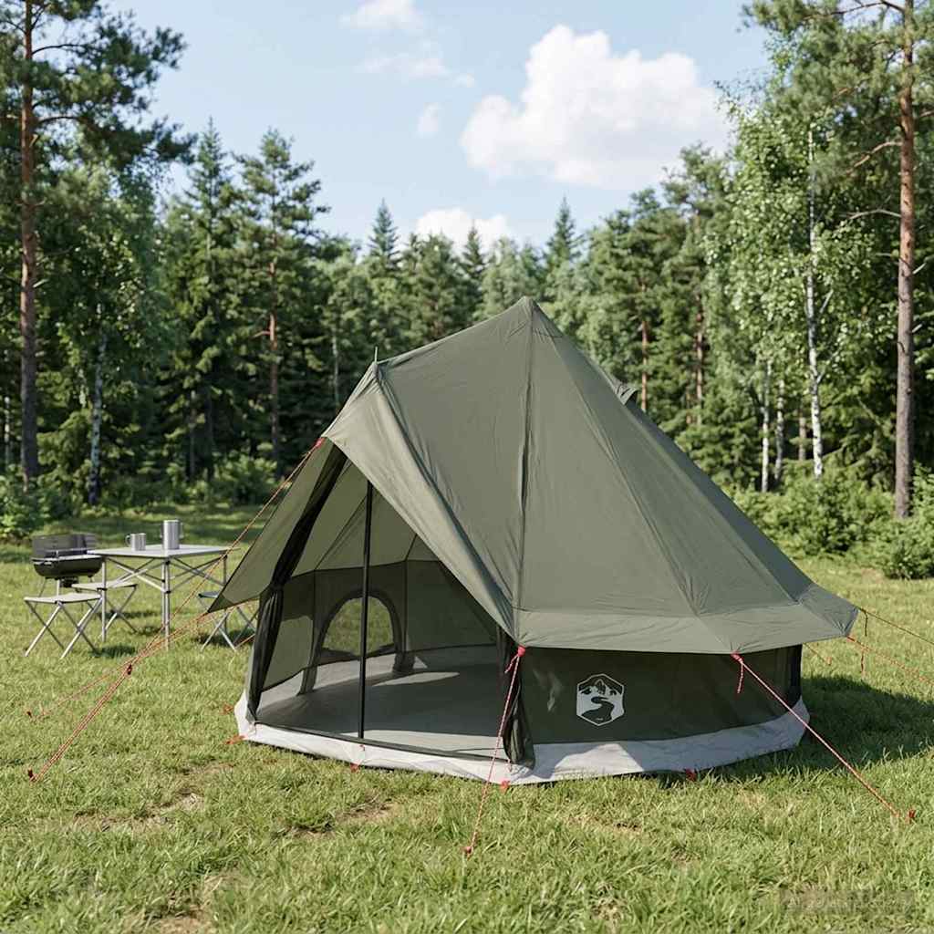 Tipi Tent met dak Legergroen 250 x 250 cm Polyester en staal is nu te koop bij PeponiXL, paradijselijk wonen!