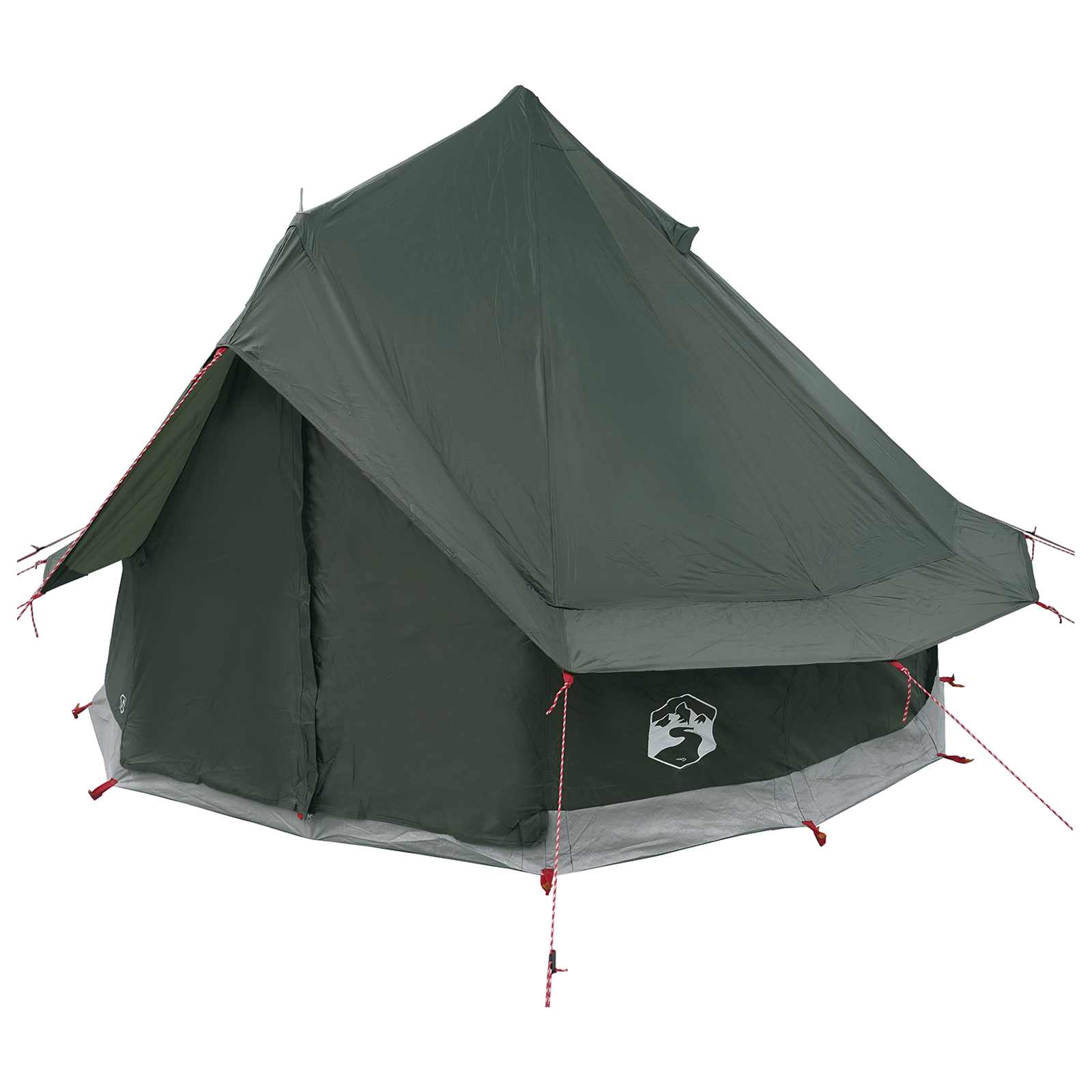 Tipi Tent met dak Legergroen 250 x 250 cm Polyester en staal is nu te koop bij PeponiXL, paradijselijk wonen!