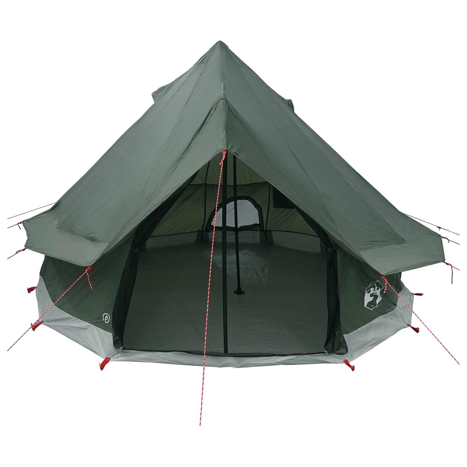 Tipi Tent met dak Legergroen 250 x 250 cm Polyester en staal is nu te koop bij PeponiXL, paradijselijk wonen!