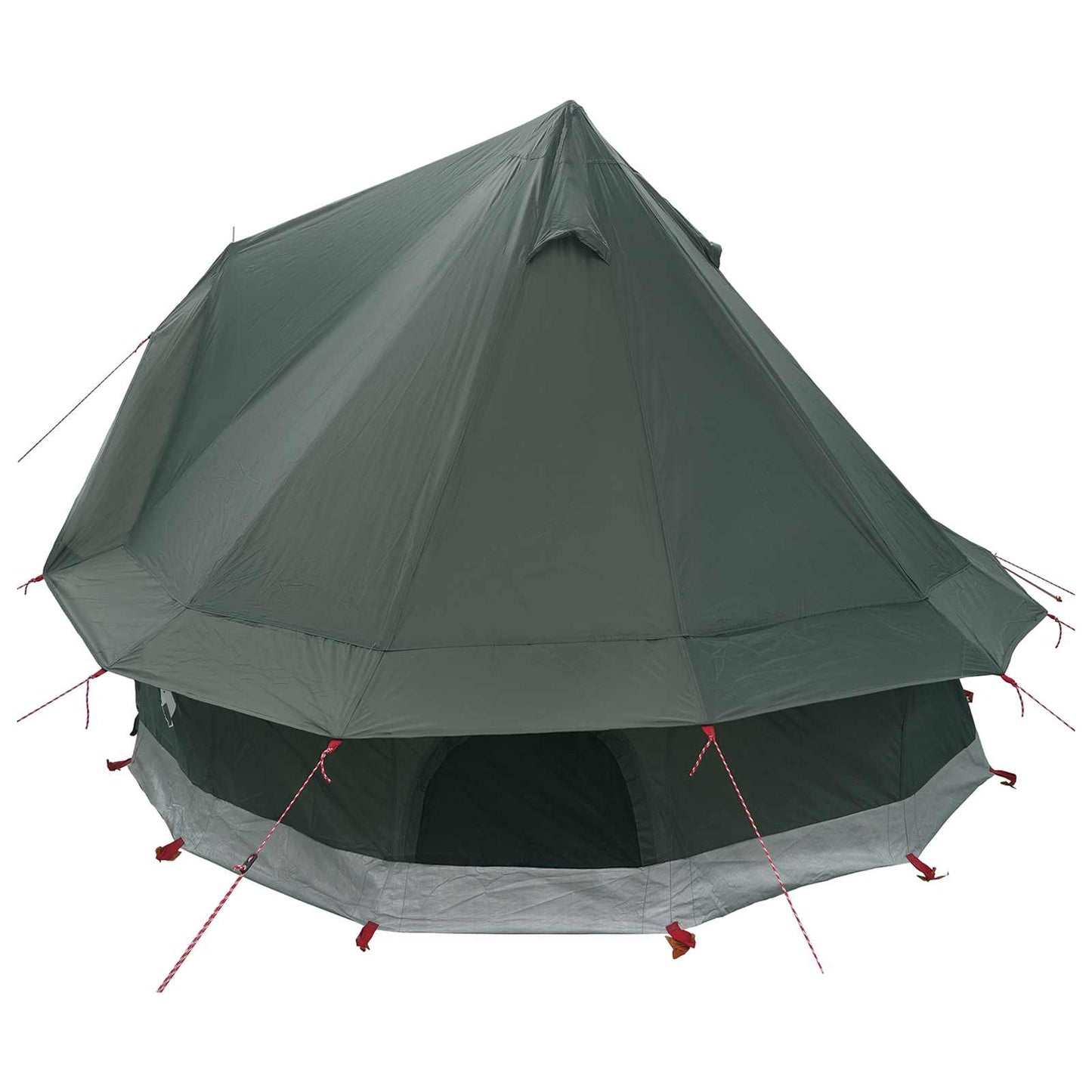 Tipi Tent met dak Legergroen 250 x 250 cm Polyester en staal is nu te koop bij PeponiXL, paradijselijk wonen!