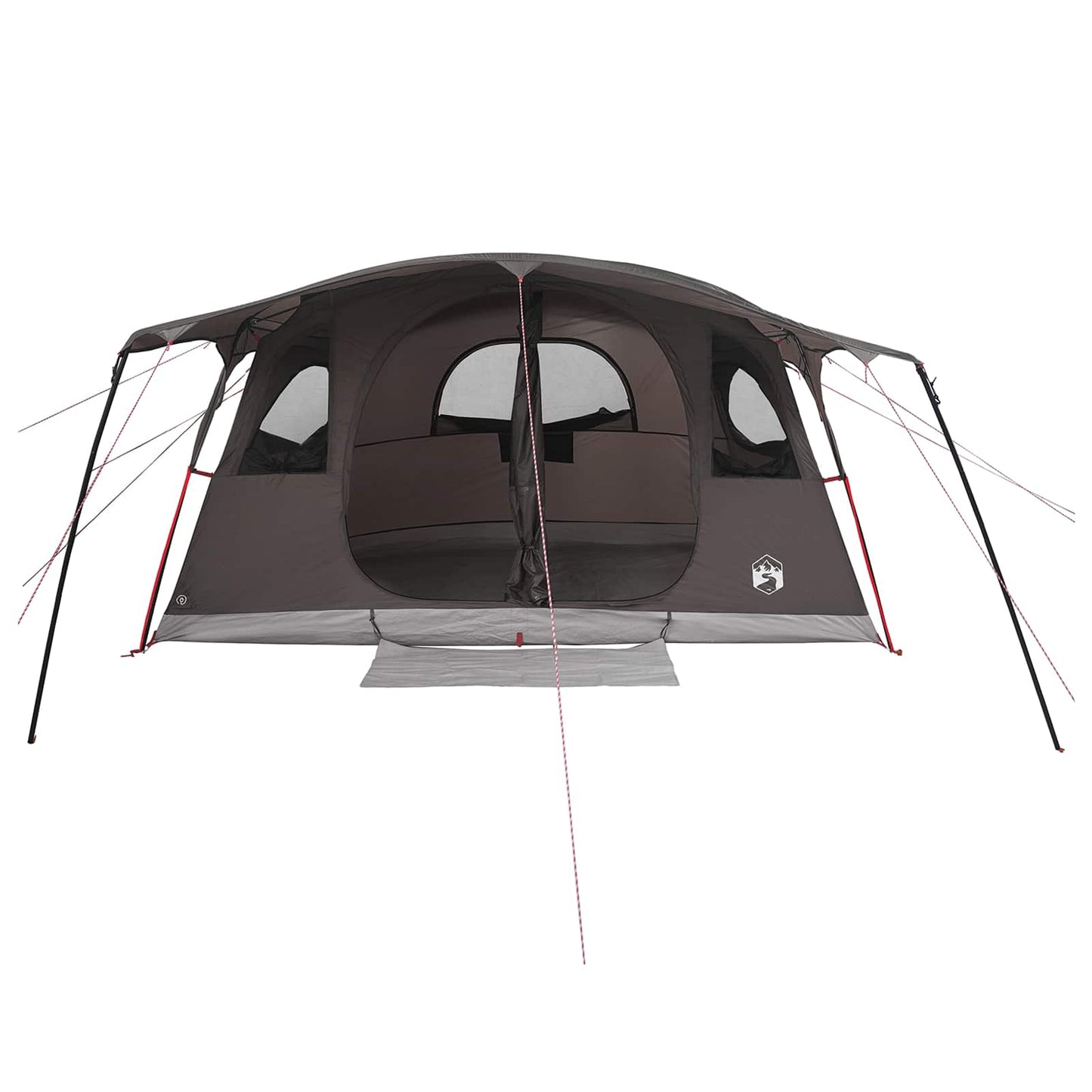 Tunneltent Bruin Grijs 427 x 305 x 205 cm Polyester en staal is nu te koop bij PeponiXL, paradijselijk wonen!