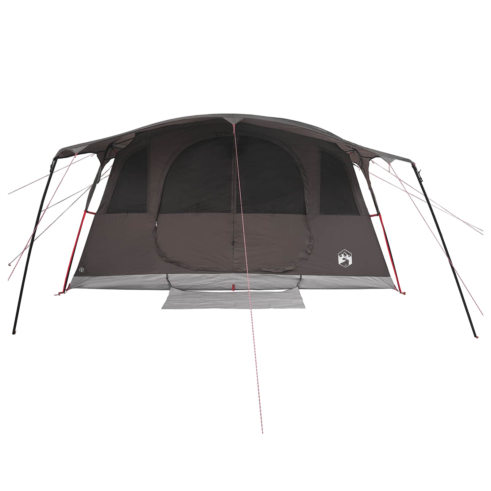 Tunneltent Bruin Grijs 427 x 305 x 205 cm Polyester en staal is nu te koop bij PeponiXL, paradijselijk wonen!
