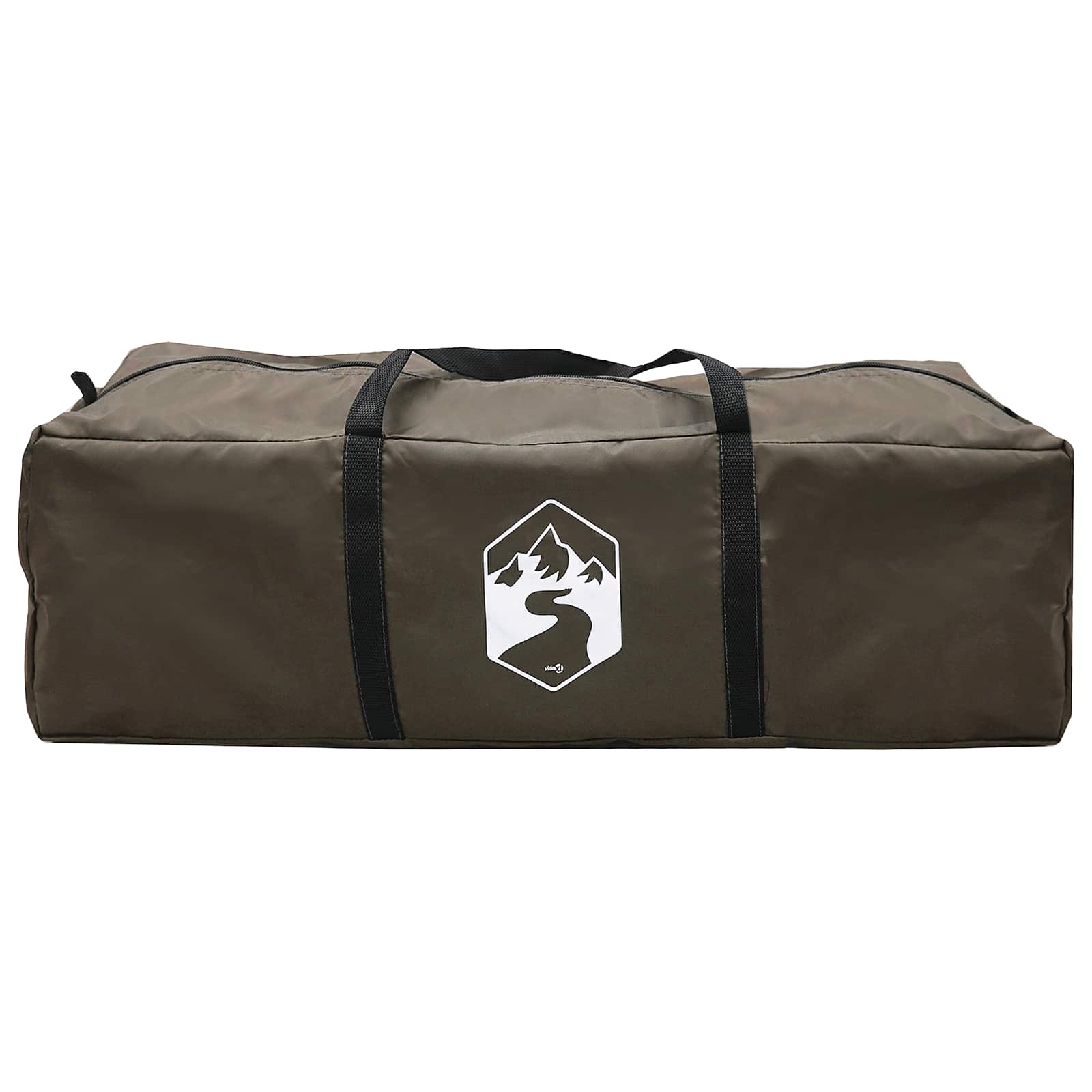 Tipi Tent Bruin Grijs 700 x 700 x 395 cm Polyester en staal is nu te koop bij PeponiXL, paradijselijk wonen!