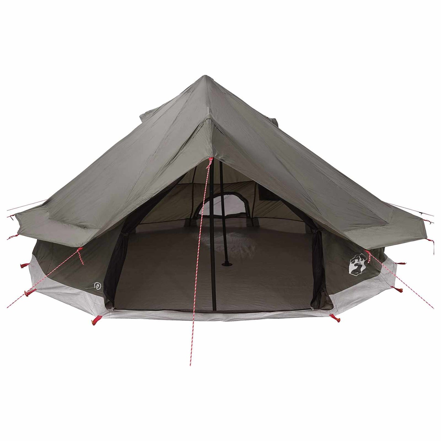 Tipi Tent Bruin Grijs 700 x 700 x 395 cm Polyester en staal is nu te koop bij PeponiXL, paradijselijk wonen!