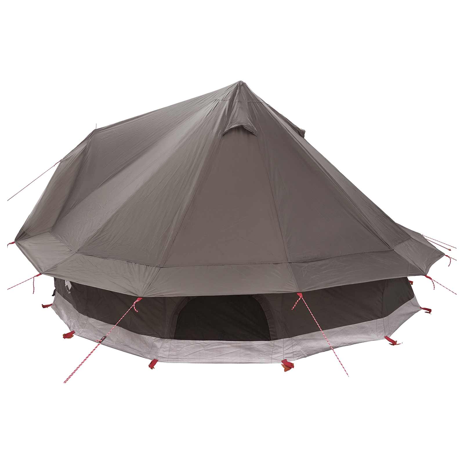 Tipi Tent Bruin Grijs 700 x 700 x 395 cm Polyester en staal is nu te koop bij PeponiXL, paradijselijk wonen!