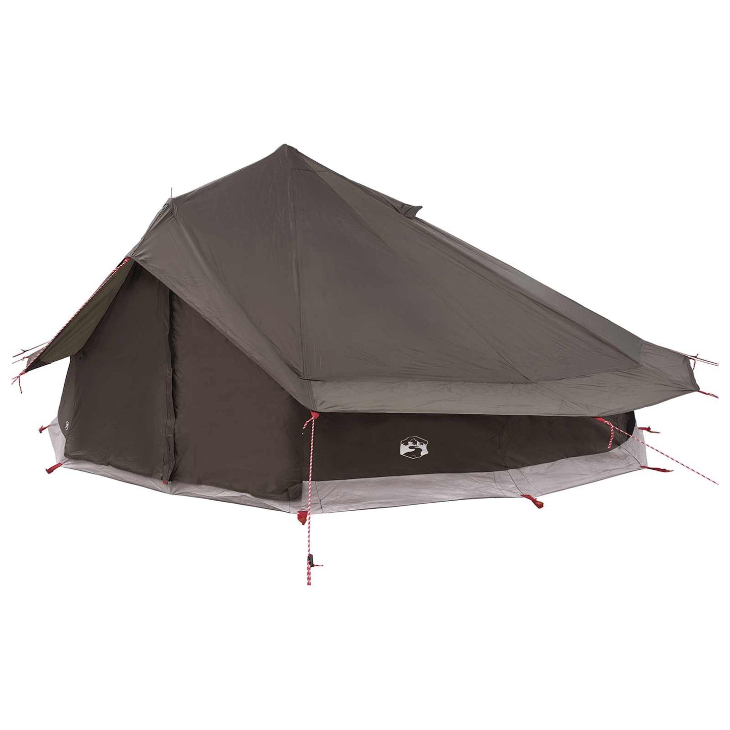 Tipi Tent Bruin Grijs 800 x 800 x 430 cm Polyester en staal is nu te koop bij PeponiXL, paradijselijk wonen!