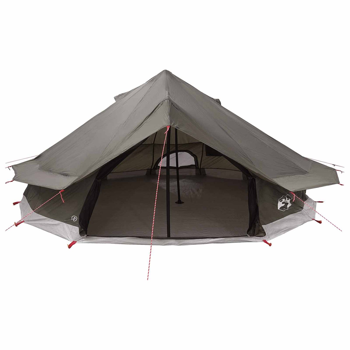 Tipi Tent Bruin Grijs 800 x 800 x 430 cm Polyester en staal is nu te koop bij PeponiXL, paradijselijk wonen!