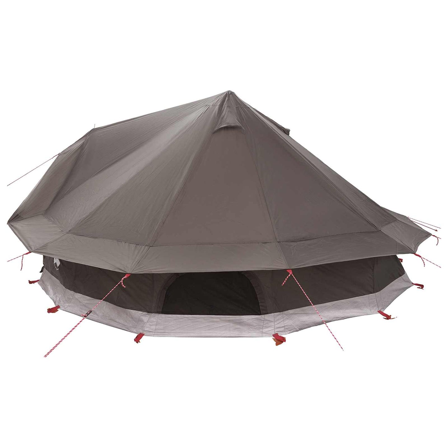 Tipi Tent Bruin Grijs 800 x 800 x 430 cm Polyester en staal is nu te koop bij PeponiXL, paradijselijk wonen!