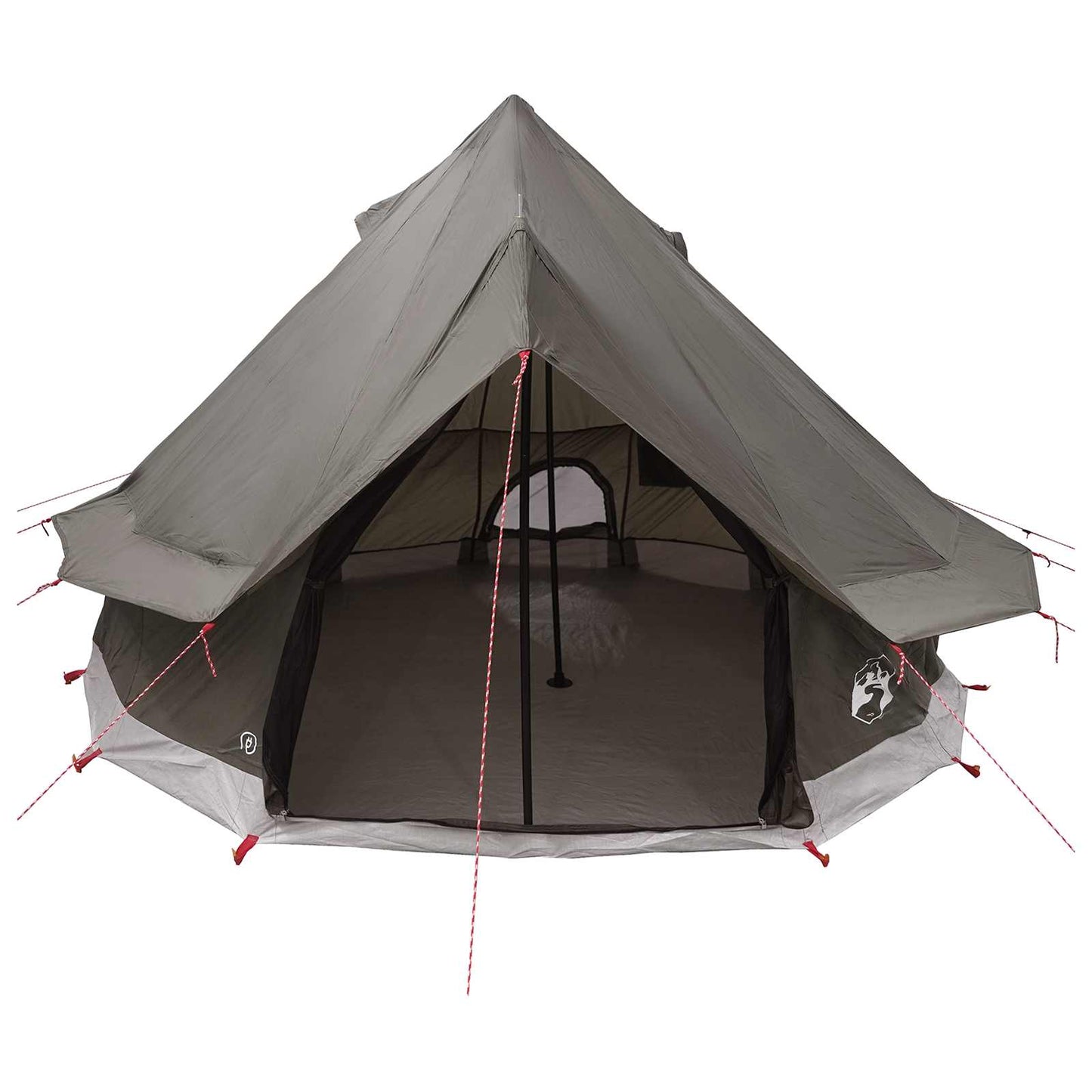 Tipi Tent met dak Bruin Grijs 250 x 250 cm Polyester en staal is nu te koop bij PeponiXL, paradijselijk wonen!