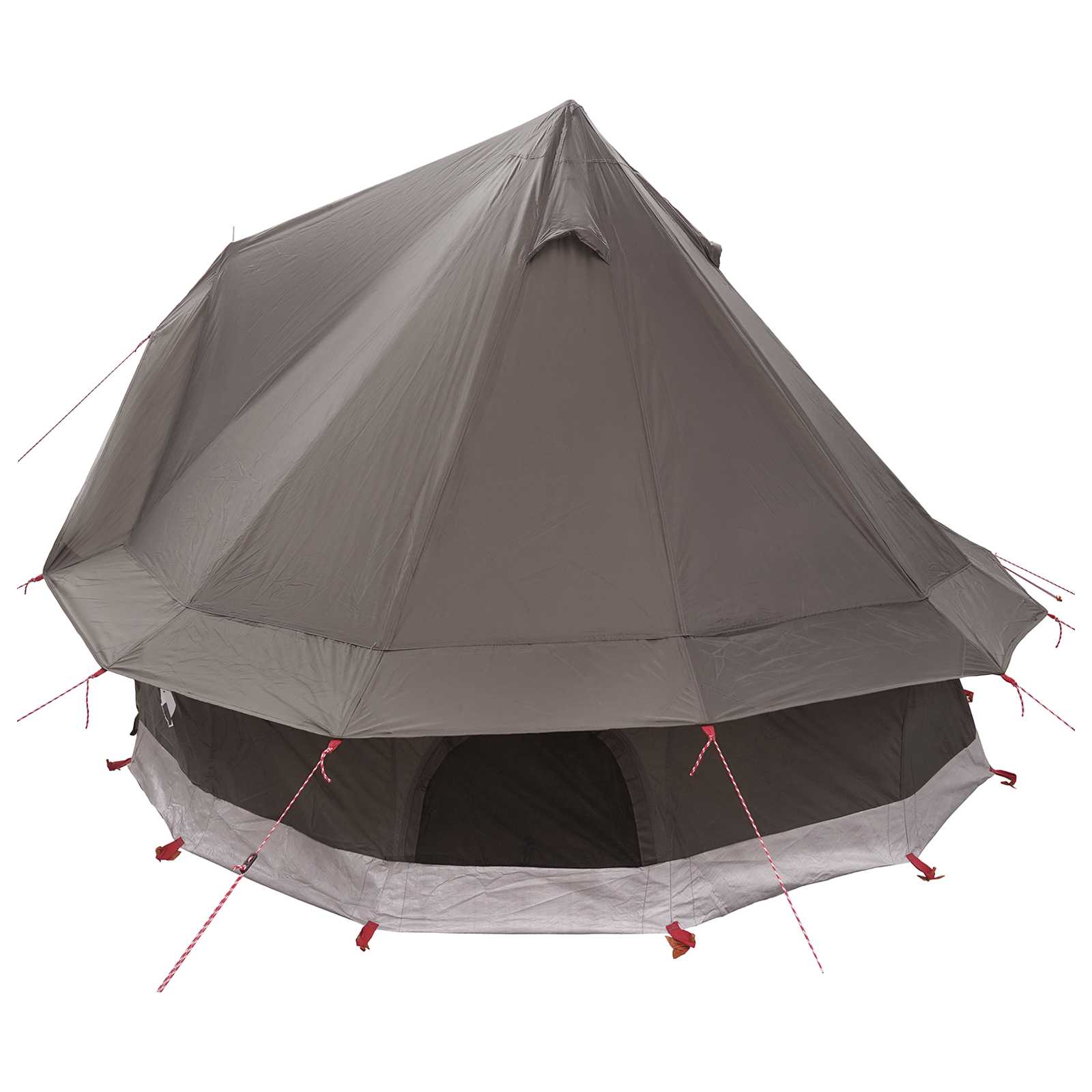 Tipi Tent met dak Bruin Grijs 250 x 250 cm Polyester en staal is nu te koop bij PeponiXL, paradijselijk wonen!