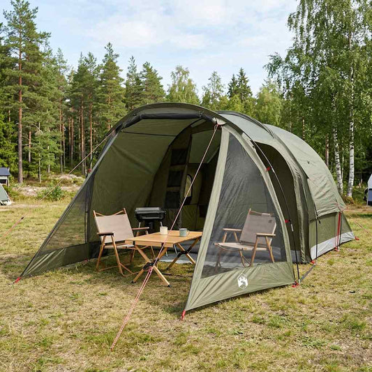 Huisje Tent Olijfgroen 488 x 244 x 183 cm Polyester en staal is nu te koop bij PeponiXL, paradijselijk wonen!